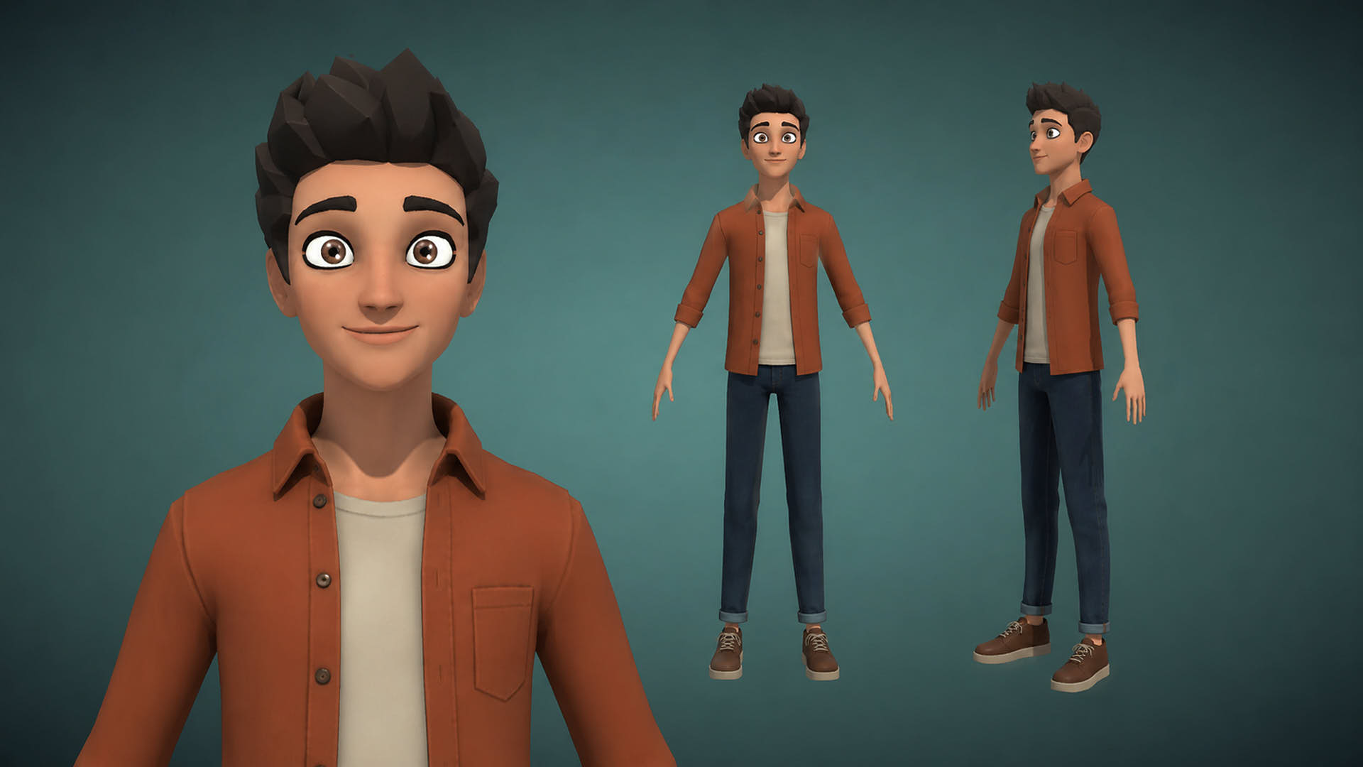 Personnage cartoon stylisé