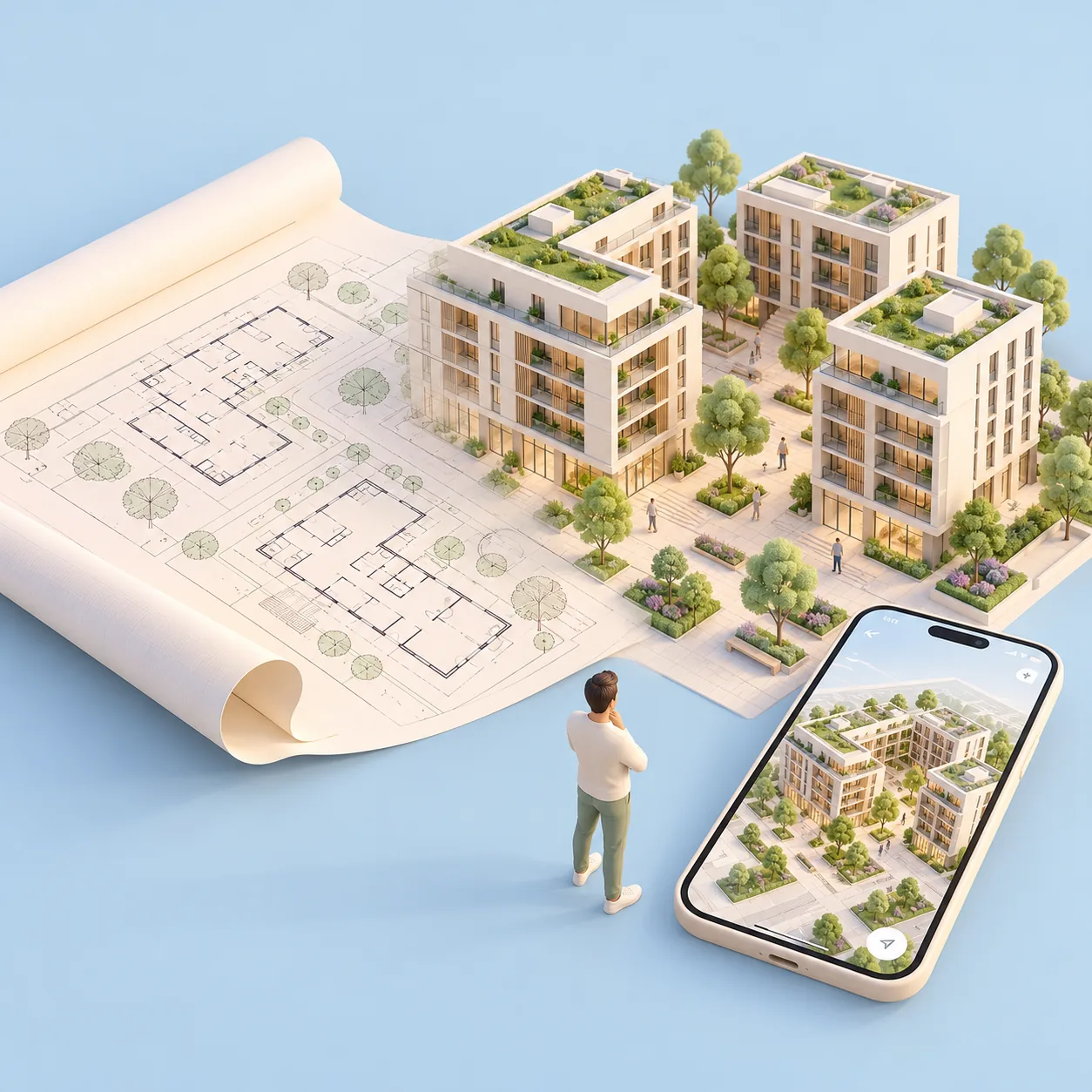 A future building you can tour from the plans stage