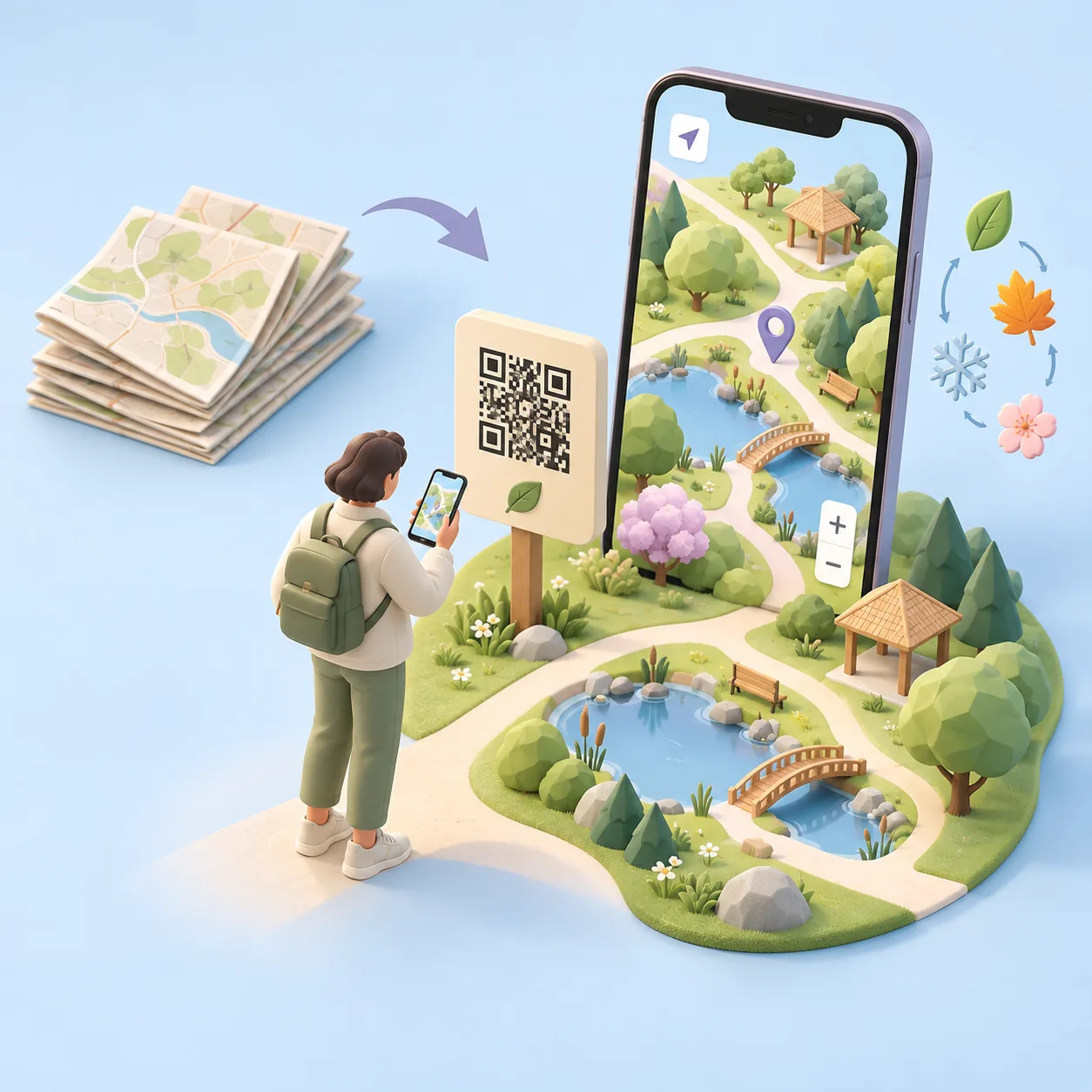 Un QR code remplace la pile de plans papier