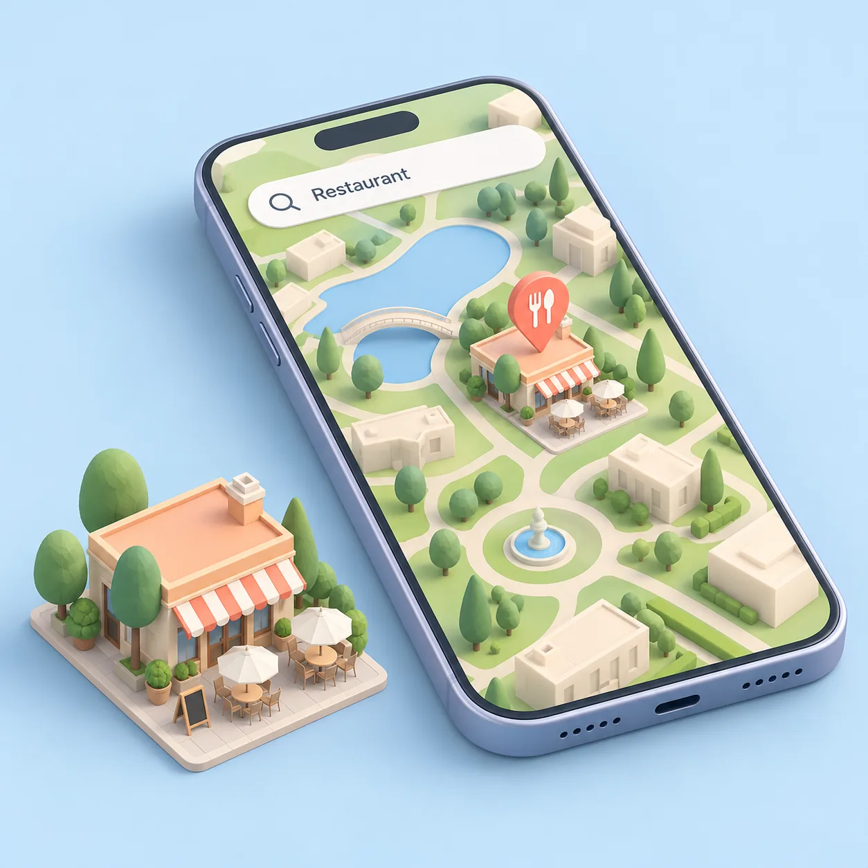 Carte Cartomapix : recherche du club-house et du practice